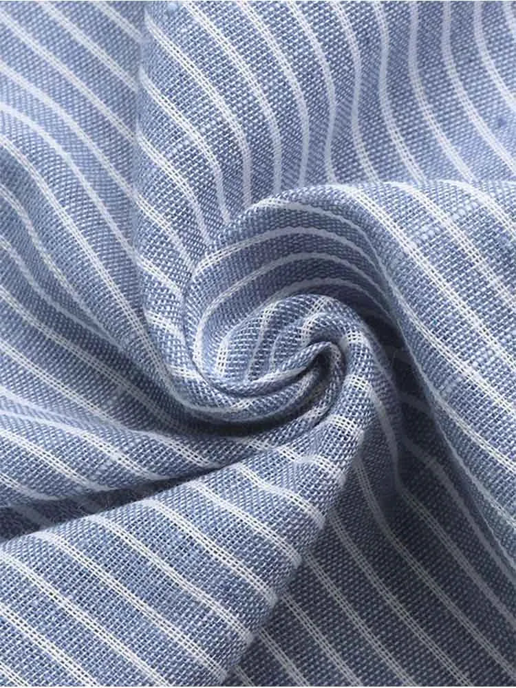 Chemise à manches longues rayée Havana